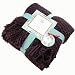Martha Stewart Collection Blanket, Textured Yarn Throw Eggplant Purple