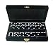 Domino Double 6 Black Tiles Jumbo Tournament Size w/Spinners