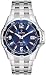 Stainless Steel Marine Star Quartz Blue Dial Bezel Covered Crown