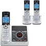 V-Tech DS6121-3 DECT 6.0 Digital Three Handset Answering System with Caller ID (Silver/Gray)
