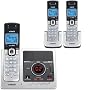 V-Tech DS6121-3 DECT 6.0 Digital Three Handset Answering System with Caller ID (Silver/Gray)