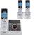 V-Tech DS6121-3 DECT 6.0 Digital Three Handset Answering System with Caller ID (Silver/Gray)