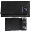 New England Patriots Genuine Leather Womens Female Clutch Pocketbook - NFL Football Fan Shop Sports Team Merchandise