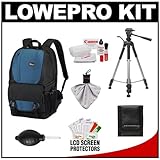 Lowepro Fastpack 250 Digital SLR Camera Backpack Case (Arctic Blue) with Tr ....