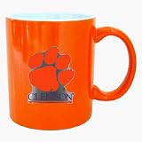 Clemson Tigers Orange and White 2-Tone Coffee Mug (Set of 4)