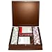 100 12.2g Clay Coin Inlay Casino Chips w/Mahogany Case