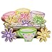 Tea Cups and Flowers Iced Cookie Set