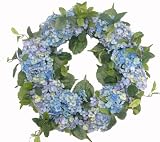 28 &acute; Spring Blue Lavender Hydrangea Wreath - B003BPQFTQ