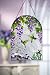 Wisteria Flowers & Hummingbirds Glass Suncatcher by Collections Etc