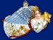 Old World Christmas Starry Angel Glass Christmas Ornament #10151