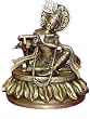 Krishan Idol Playing Flute Murli Manohar - Brass Sculpture 9 Inch