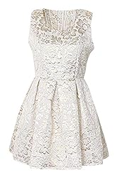 Jacquard Vintage Lace Floral Print Sleeveless Prom Dress 