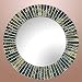 BEUTIFULLY HANDCRAFTED Wood/Glass MOSAIC MIRROR