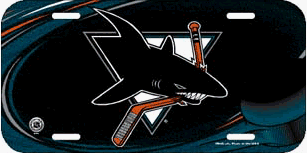 NHL San Jose Sharks License Plate