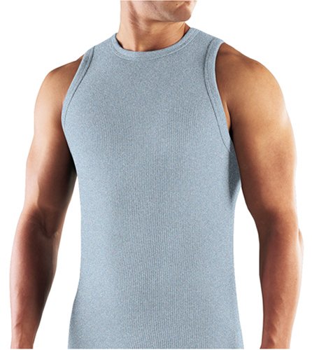 Fruit of the Loom Men's Ribbed Muscle T-Shirt 2 Pack