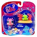 Littlest Pet Shop Exclusive Seahorse and Green Fish #710 and amp; #711