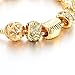 Long Way Women Gold Plated Snake Chain Bracelet 