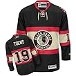 Mens Chicago Blackhawks #19 Jonathan Toews Black Premier Jersey