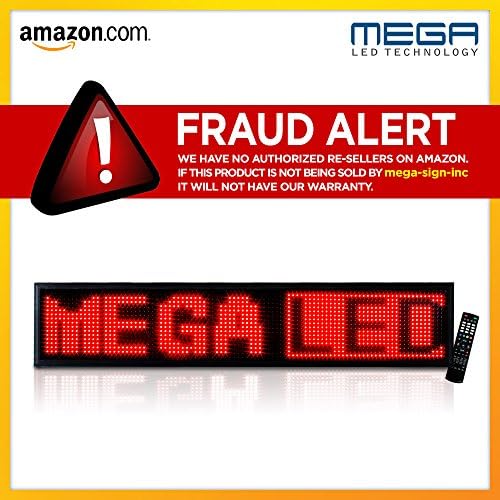 LED Programmable Message Display_26mm_Double Red _69" x 19"/Business Tools