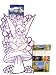 Disney Tinkerbell Velvet Fuzzy Poster and BONUS 12 Markers