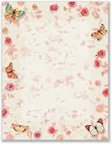 Geographics Image Paper 90gsm 100 Sheets A4 Butterflies and Roses Ref AG00087