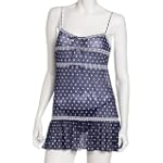 Rampage Women's Dot Printed Chemise With Thong