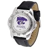 Kansas State Wildcats NCAA Sport Mens Watch (Leather Band)