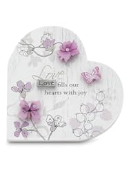 Home: Mark My Words Self Standing Heart Plaque with Love Saying, 3-1/4 by 3-1/4-Inch - Pavilion Gift company
