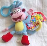 5 Plush Dora the Explorer, Boots the Monkey, Clip on Doll Toy