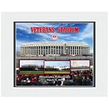 Photo File Philadelphia Phillies Veterans Stadium Implosion 8x10 Photo Mounted in 11x14 Double Matte