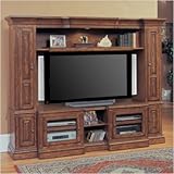 Premier Denver Entertainment Center in Rustic Medium Oak