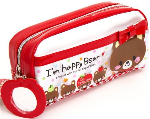 Imagen 3 de estuche rojo y blanco y espejo de Japón