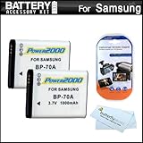 2 Pack Battery Kit For Samsung MV800 MultiView Digital Camera Includes 2 Ex ....