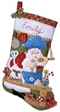 51fuXCmvPGL. SL160  Bucilla 85435 Felt Aplique Stocking  Santa Chef