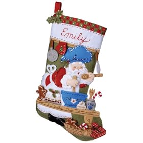 Bucilla 85435 Felt Aplique Stocking- Santa Chef