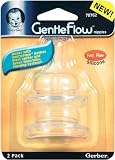 Gerber GentleFlow Nipples - 2pk - Medium Flow