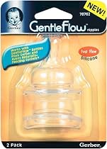 Gerber GentleFlow Nipples - 2pk - Fast Flow
