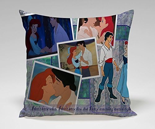 Amyoolo Pillowcases Ariel and Eric Disney Couples Decorative Pillow Case (20*30 inches two sides)