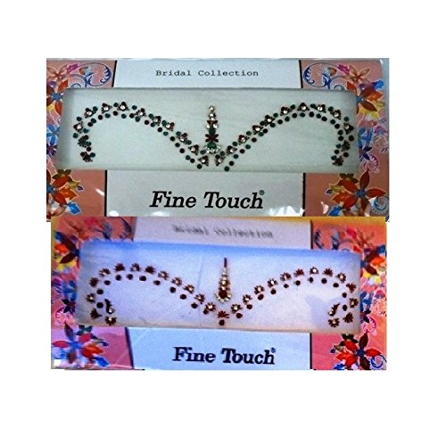 Lightahead® 2 LARGE PACK BOLLYWOOD HEAD BINDI TATTOO INDIAN ART RHINESTONE STICK ON (C)