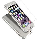 Iphone 6 Case, Coocolor Ultra Thin Full Body Coverage Protection Hard Slim Iphone 6 Case with Tempered Glass Screen Protector for Apple Iphone 6 4.7" (Silver)
