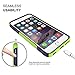 iPhone 6S Plus Case, TOTU Scratch Resistant Thin Dual Layer Protective Hybrid Case Shock Absorbing Technology Case for Apple iPhone 6 Plus (2014) and iPhone 6S Plus (2015) - Lime Green/Blue