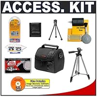 Canon PowerShot Digital Cameras Accessory Kit with Camera Case and Tripod for A490, A495, A3000 IS, A3100 IS, SD1300 IS, SD1400 IS, SD3500 IS, SX130 IS, SX210 IS, SX30 IS, G10, G11, G12, S90 and S95