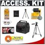 Fuji Finepix Digital Cameras Accessory Kit with Camera Case & Tripod for AV200, AV250, AV350, F500EXR, F550EXR, HS20EXR, JV200, JX300, JX350, S2950, S3200, S4000, T200, T300, X100 XP20, XP30 & Z90
