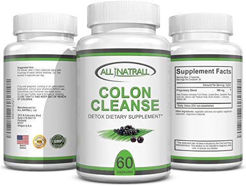 Cleanse &amp; Detox Supplements - Natural Herbal Capsules with Acai Berry. Lose Weight, No Bloating, No Cramping, Vegetarian Friendly, Gently Cleanse While You Sleep.