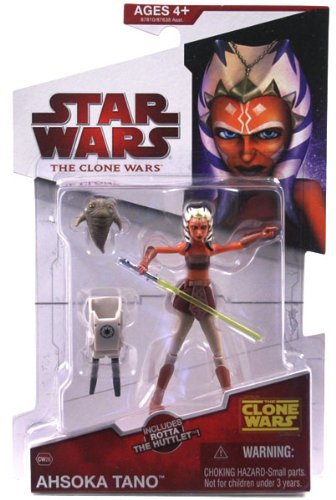 Buy Star Wars Clone Wars Ahsoka Tano with Rotta the Huttlet 3-3/4 Inch Scale Action Figure CW26 Best Price.