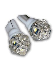 Automotive Parts and Accessories: TuningPros LEDLP-T10-W5 License Plate LED Light Bulbs T10 Wedge, 5 Flux LED White 2-pc Set - TuningPros
