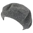 New 100% Wool French Beret Tam Beanie Slouch Hat Cap Heather Gray Medium