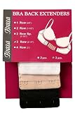 Multi Color 3-Hook Bra Extender 3 Pack