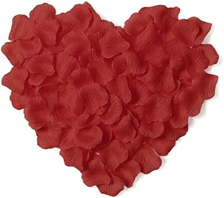 100pcs Rose Petals Artificial Flower Wedding Party Decor Bridal, Burgundy