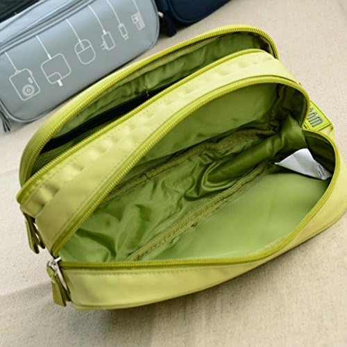 DDN Universal Charger Carry Case / Electronics Accessories Travel Organizer Bag(green)